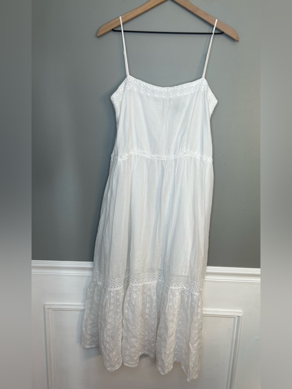 J.Crew Women’s White Sorrento dress in cotton voile, Size Small - Picture 2 of 10